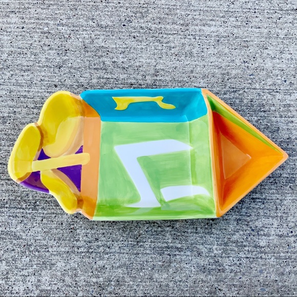 Pacific Enterprise Hanukkah Dreidel snack tray platter - Picture 2 of 11